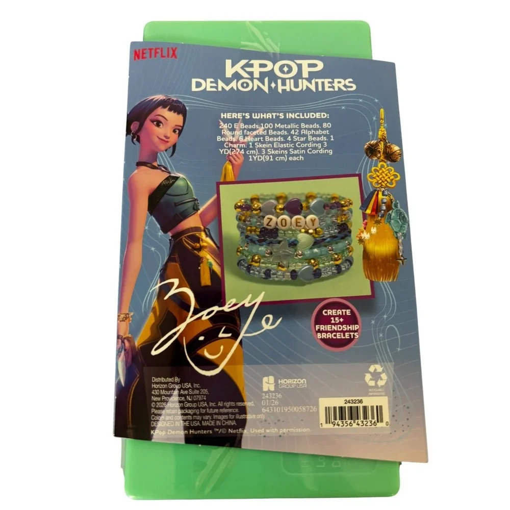 Netflix K-Pop Demon Hunters Zoey Friendship Bracelets Kit Horizon-NEW